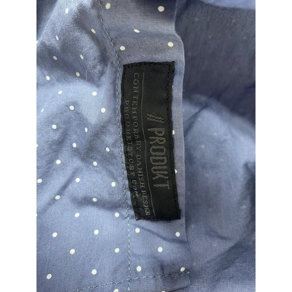 "Produkt" Mens Blue Button Up Dress T-Shirt Size XL Blue ,As is stain Brand New - Picture 7 of 9